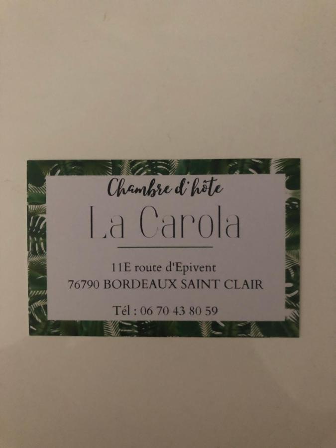 לינה וארוחת בוקר Bordeaux-Saint-Clair La Carola מראה חיצוני תמונה
